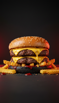 Double Smash Burger with Melty Cheese
