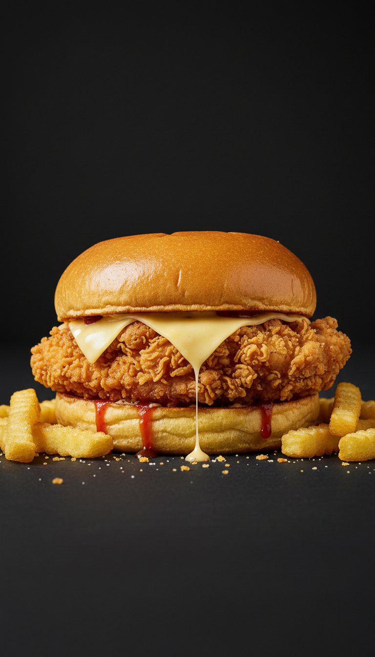 Crispy Chicken Sandwich on Brioche
